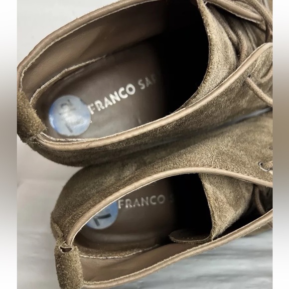 FRANCO SARTO WOMEN'S ANNABELLE ANKLE BOOTS Sz 7.5 Mushroom Suede VGUC - Picture 8 of 10